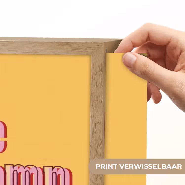 Love yourself - Roze - Geel Light Box met batterij (Wandlamp) middel -USP_websiteprintNL