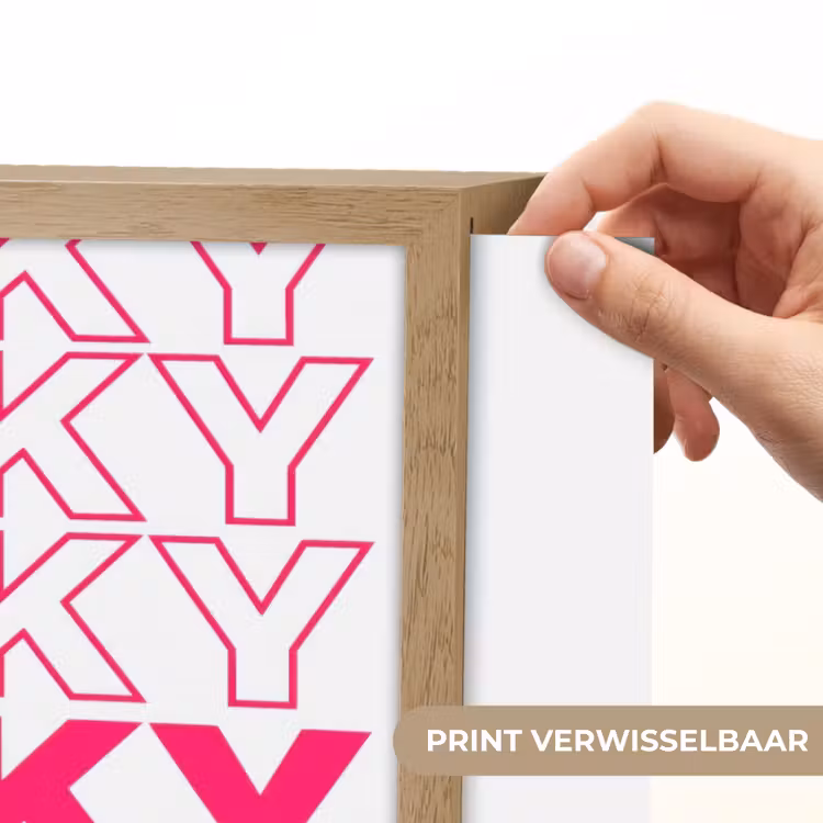Lucky - Roze - Patroon Light Box met batterij (Wandlamp) middel -USP_websiteprintNL