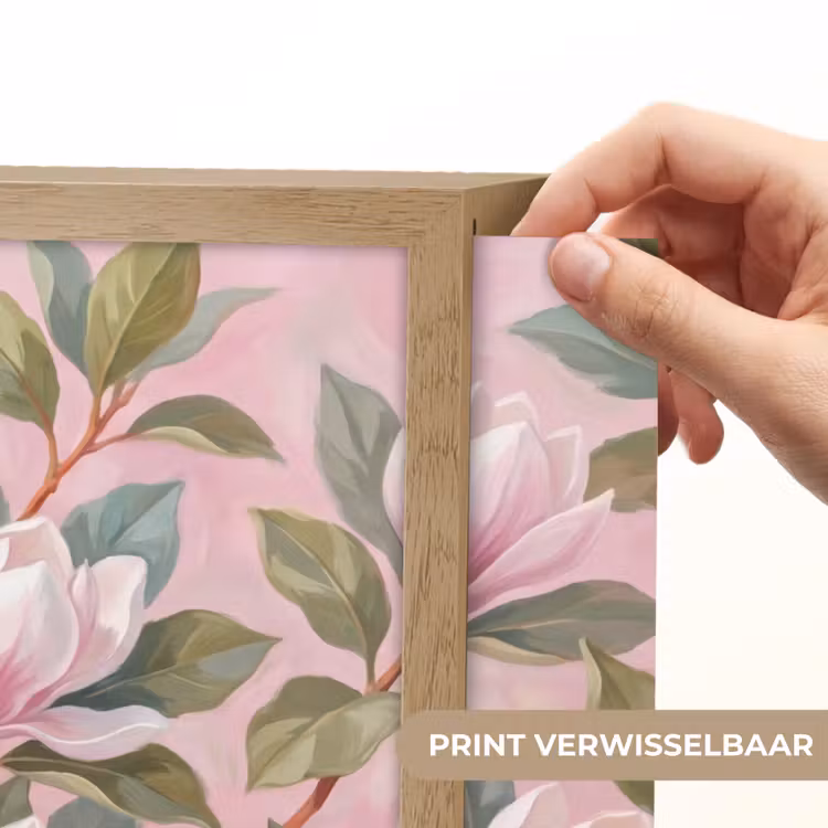 Magnolia's - Patroon - Roze Light Box met batterij (Wandlamp) middel -USP_websiteprintNL