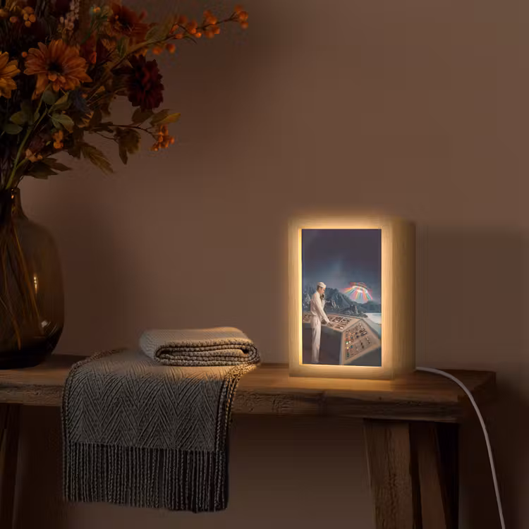 Lightbox - Wandlamp - Man - Controlekamer - Strand - Man - Controlekamer - Strand Light Box met kabel (Wandlamp) klein