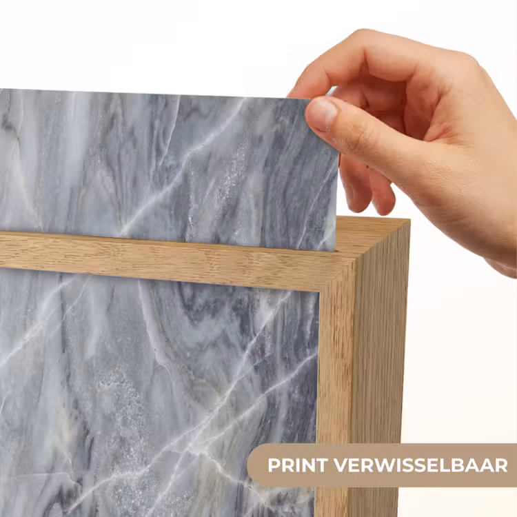 Marmer - Ader - Patroon - Abstract - Grijs Light Box met kabel (Wandlamp) klein -USP_websiteprintNL