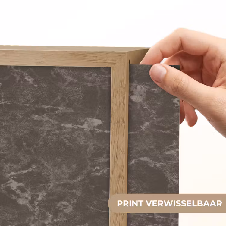 Marmer - Aders - Bruin Light Box met batterij (Wandlamp) middel 907 -USP_websiteprintNL