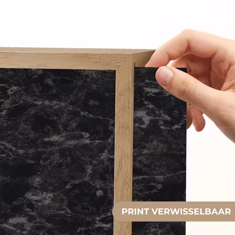 Marmer - Aders - Zwart Light Box met batterij (Wandlamp) middel 907 -USP_websiteprintNL
