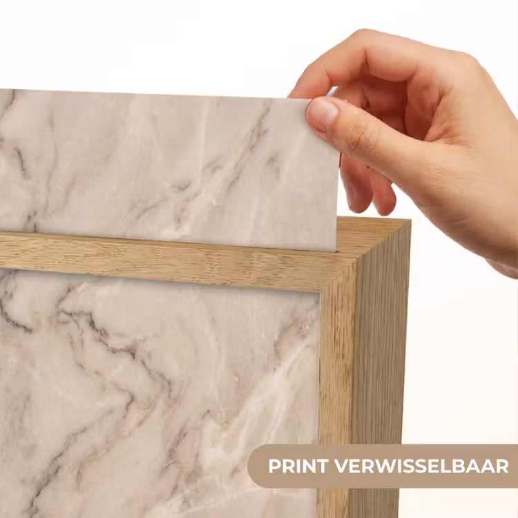Marmer - Patroon - Abstract - Modern - Beige Light Box met kabel (Wandlamp) klein -USP_websiteprintNL