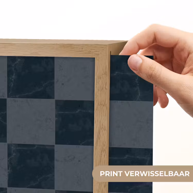 Marmer - Patroon - Antraciet Light Box met batterij (Wandlamp) middel 907 -USP_websiteprintNL