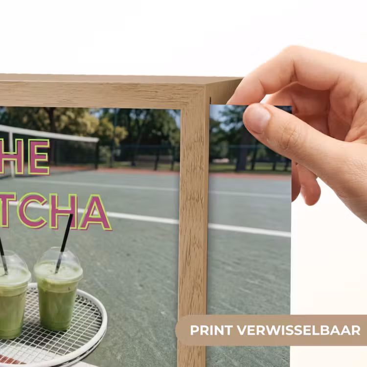 Matcha Club - Tennis - Matcha Light Box met kabel (Wandlamp) klein -USP_websiteprintNL
