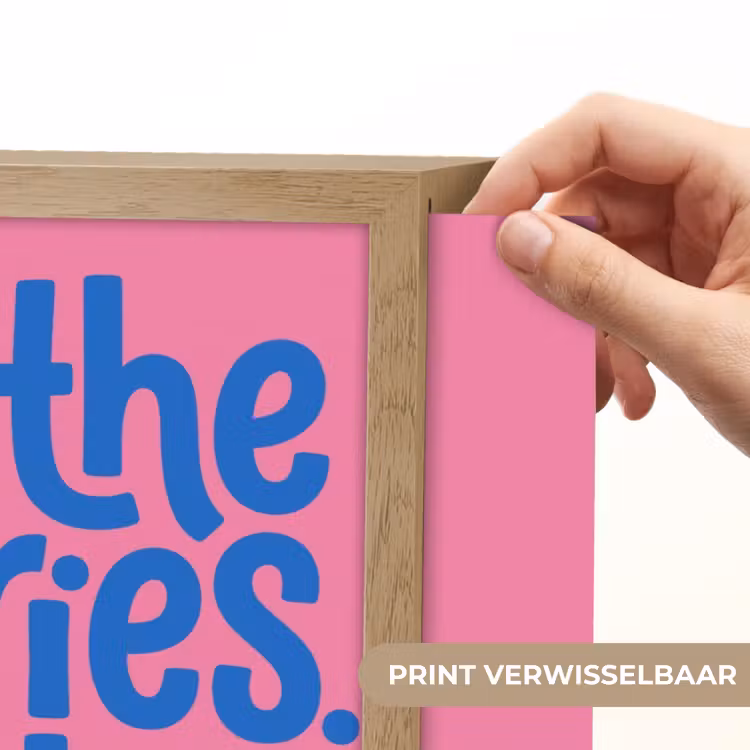 Memories - Roze - Blauw - Quote Light Box met batterij (Wandlamp) middel -USP_websiteprintNL