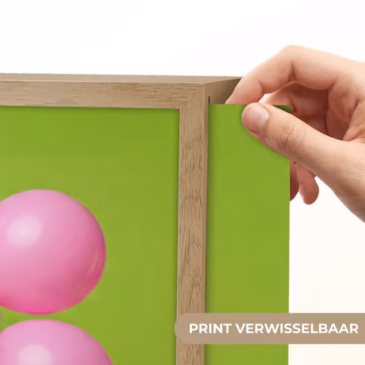 Mens - Ballonnen - Feest - Kleurrijk - Roze Light Box met batterij (Wandlamp) middel -USP_websiteprintNL