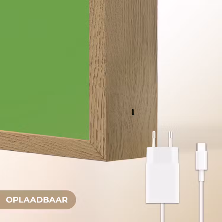 Mij niet bellen - Telefoon - Groen Light Box met batterij (Wandlamp) middel -USP_websiteoplaadbaarNL