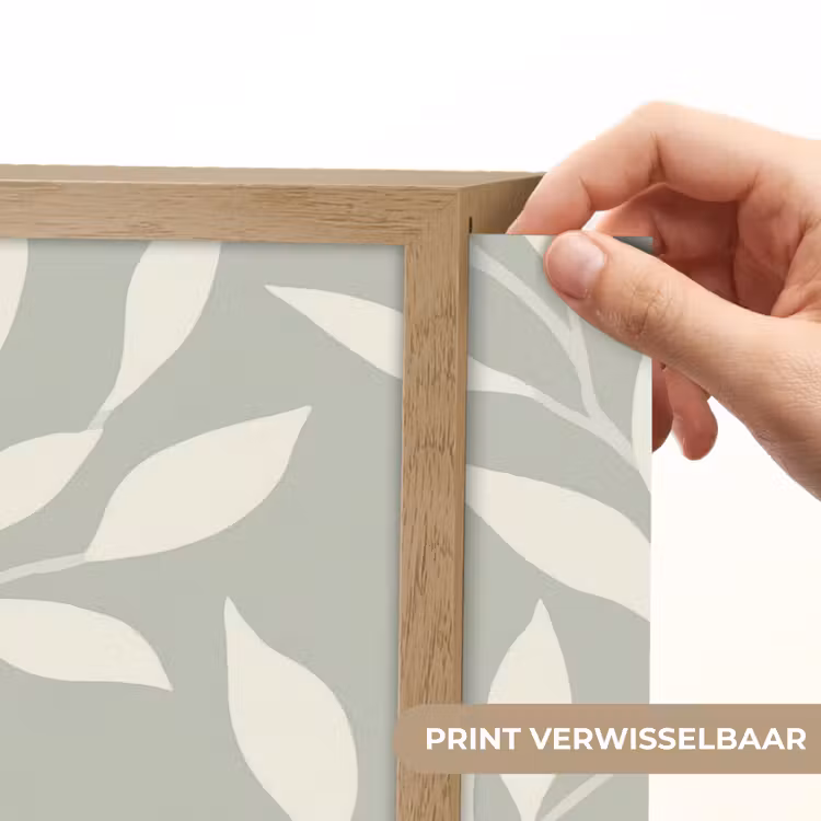 Minimalistisch - Patroon - Groen Light Box met batterij (Wandlamp) middel 907 -USP_websiteprintNL