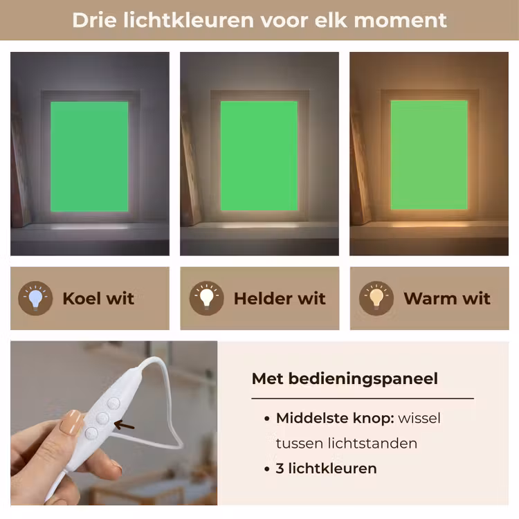 Mint - Green - Groen Light Box met kabel (Wandlamp) klein 929 -USP_lichtkleurNL