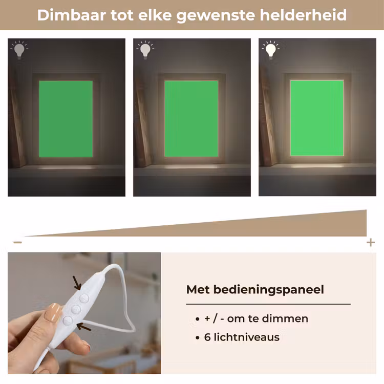 Mint - Green - Groen Light Box met kabel (Wandlamp) klein 929 -USP_dimbaarNL