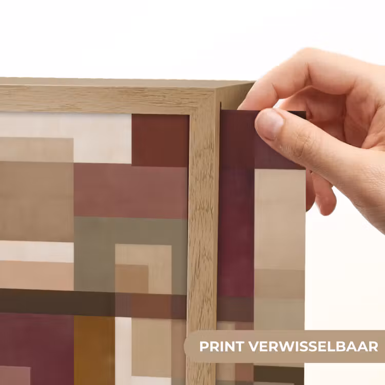 Modern - Geometrie - Kleurrijk Light Box met batterij (Wandlamp) middel 907 -USP_websiteprintNL