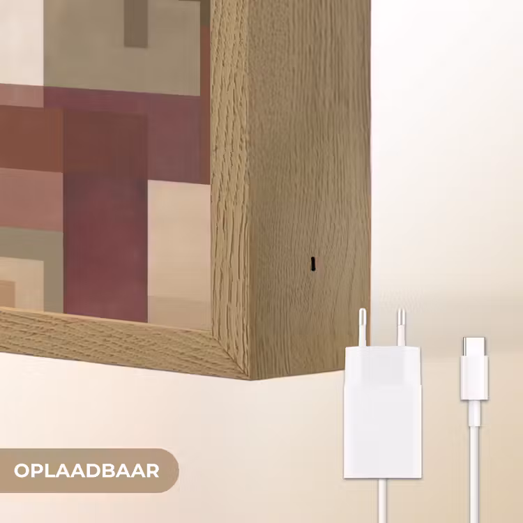 Modern - Geometrie - Kleurrijk Light Box met batterij (Wandlamp) middel 907 -USP_websiteoplaadbaarNL