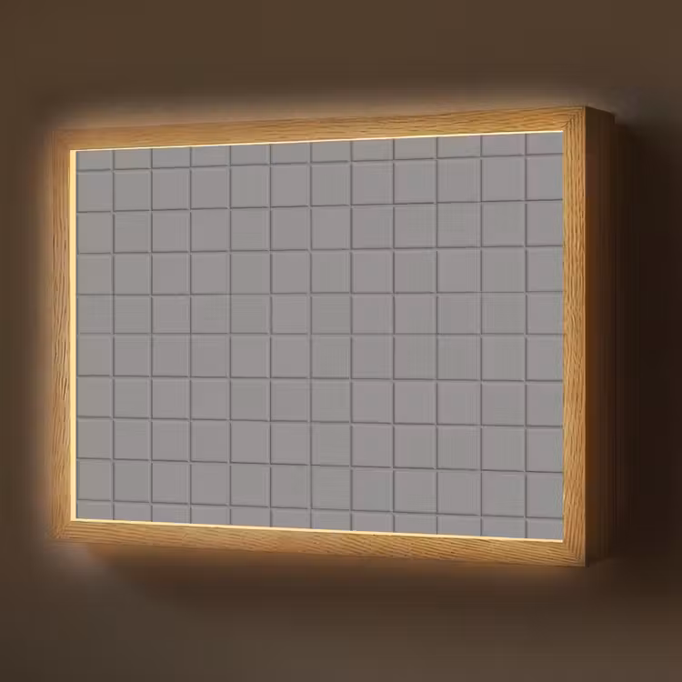 Modern - Patroon - Grijs Light Box met batterij (Wandlamp) middel 907 -z3d_website