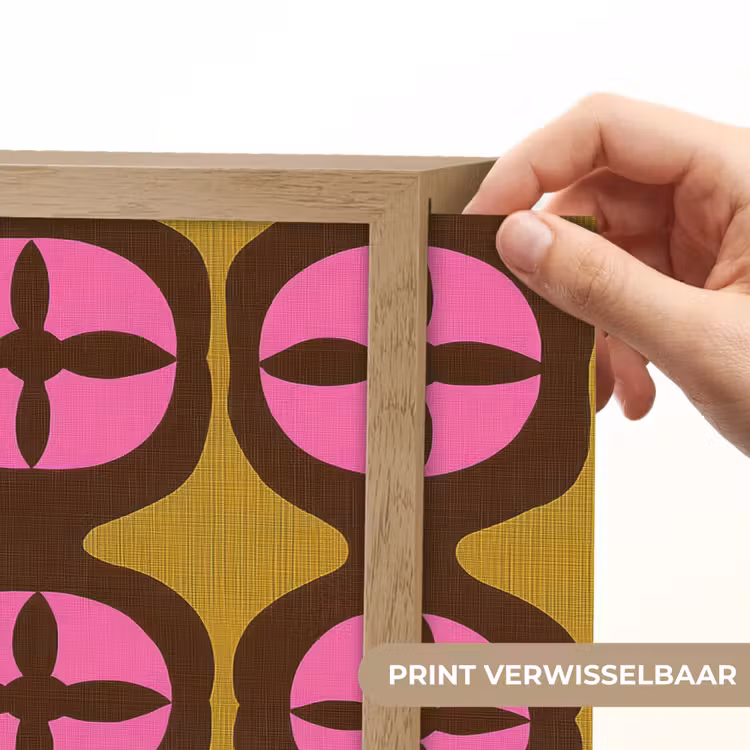 Modern - Patroon - Roze Light Box met batterij (Wandlamp) middel 907 -USP_websiteprintNL