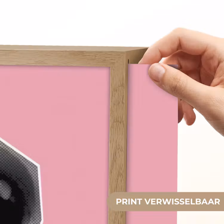 Mond - BLAH BLAH - Roze Light Box met batterij (Wandlamp) middel -USP_websiteprintNL