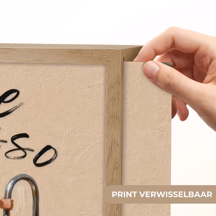 More espresso - Koffie - Eend Light Box met batterij (Wandlamp) middel -USP_websiteprintNL