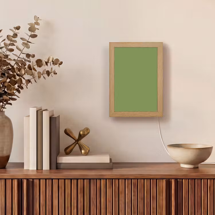 Moss - Green - Groen Light Box met kabel (Wandlamp) klein 929 -sfeer2