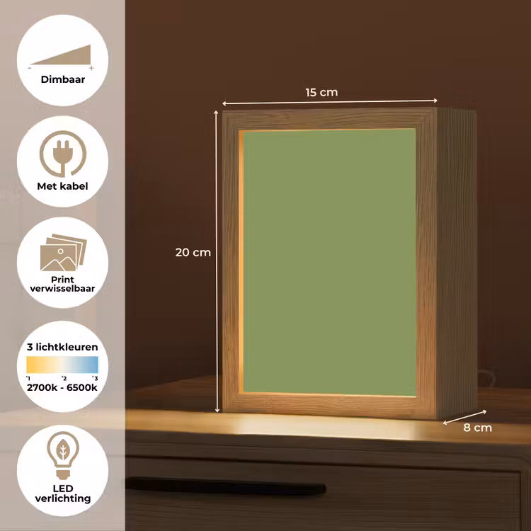 Moss - Green - Groen Light Box met kabel (Wandlamp) klein 929 -USP_websiteoverzichtNL