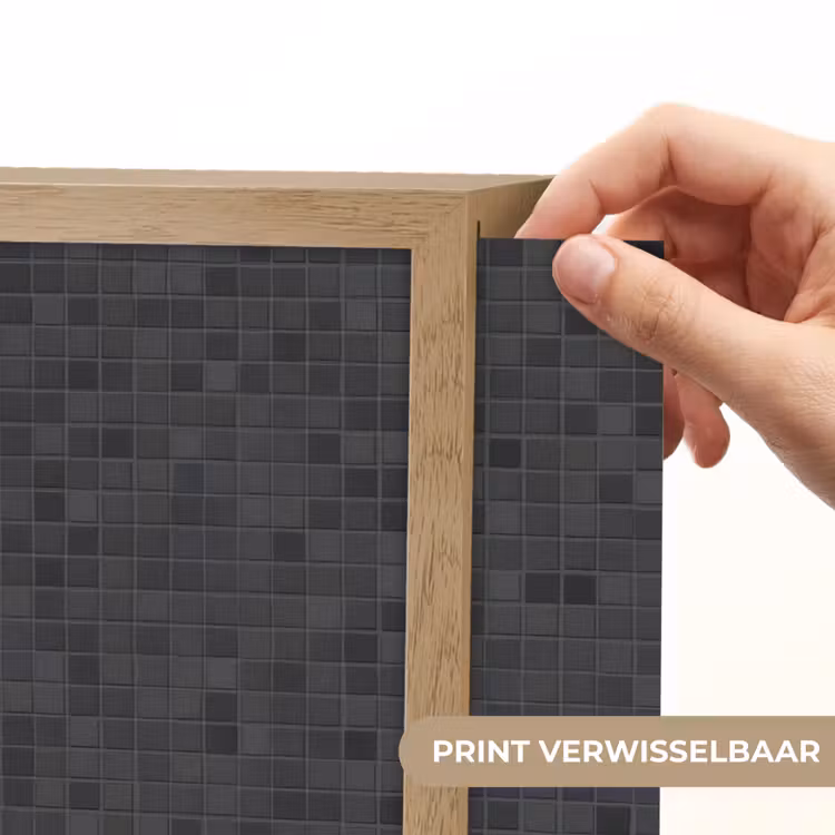 Mozaïek - Patroon - Zwart Light Box met batterij (Wandlamp) middel 907 -USP_websiteprintNL