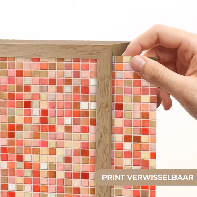 Mozaïek - Tegel - Patroon - Kleurrijk Light Box met batterij (Wandlamp) middel 907 -USP_websiteprintNL