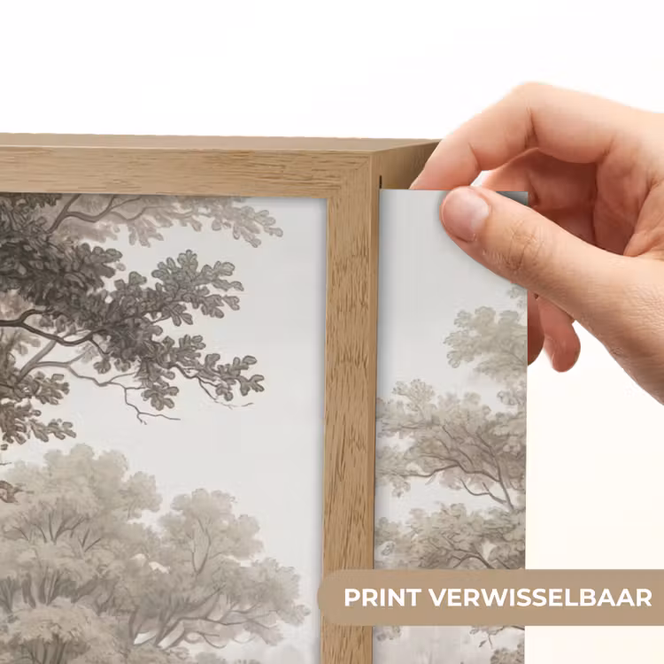Natuur - Bos - Eik Light Box met batterij (Wandlamp) middel -USP_websiteprintNL
