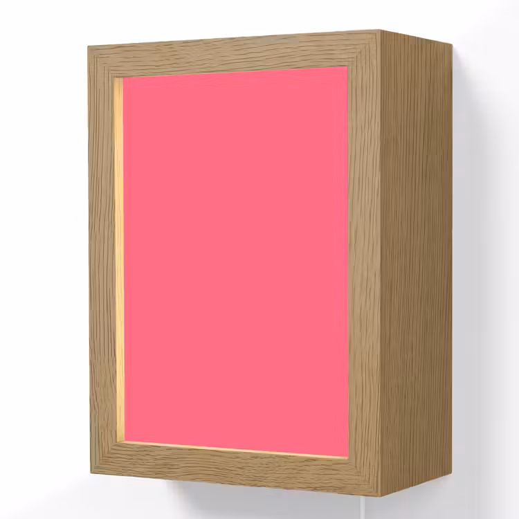 Neon - Flamingo - Roze Light Box met kabel (Wandlamp) klein 929 -3d