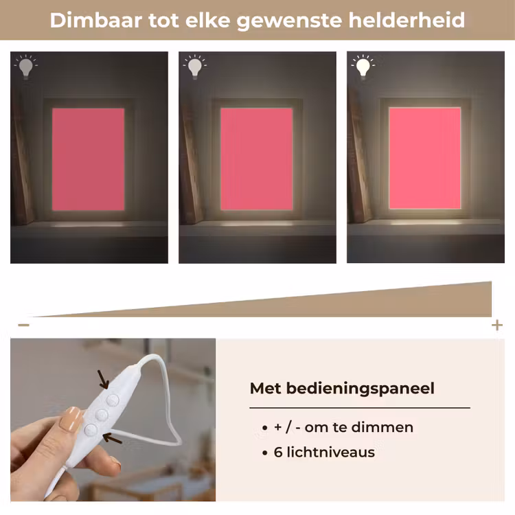 Neon - Flamingo - Roze Light Box met kabel (Wandlamp) klein 929 -USP_dimbaarNL