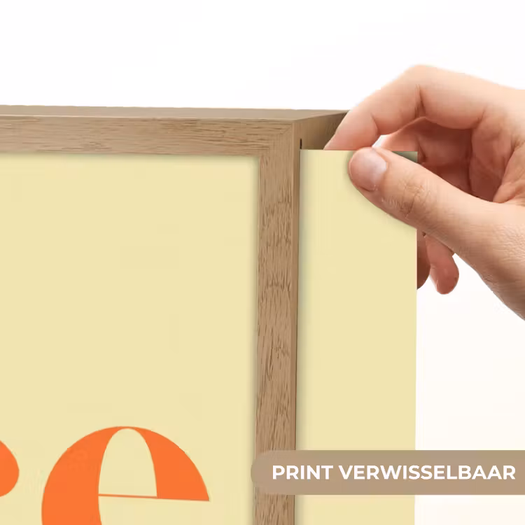 Nice - Oranje - Geel - Minimalistisch Light Box met batterij (Wandlamp) middel -USP_websiteprintNL