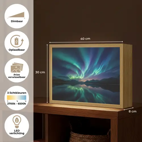 Noorderlicht - Kleurrijk - Bergmeer Light Box met batterij (Wandlamp) middel -USP_websiteoverzichtNL