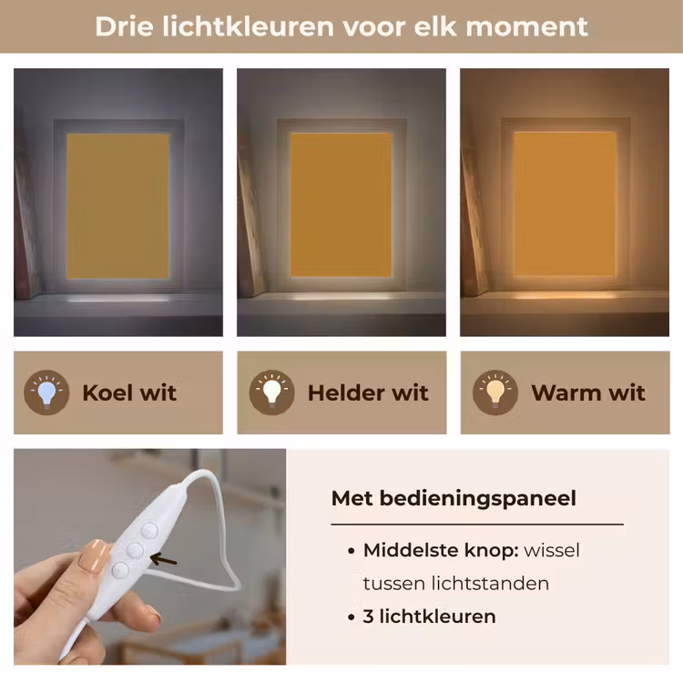 Ocre - Gold - Geel Light Box met kabel (Wandlamp) klein 929 -USP_lichtkleurNL
