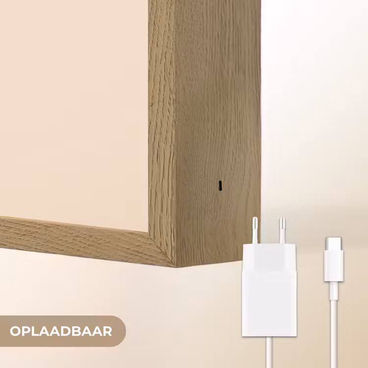 Oh honey - Rood - Schaduw Light Box met batterij (Wandlamp) middel -USP_websiteoplaadbaarNL