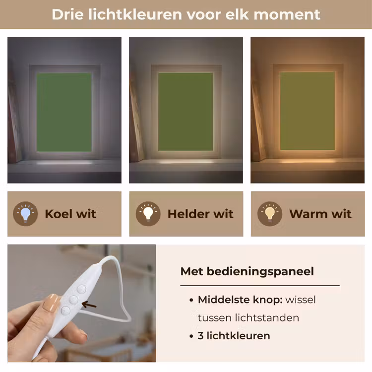 Olive - Drab - Groen Light Box met kabel (Wandlamp) klein 929 -USP_lichtkleurNL