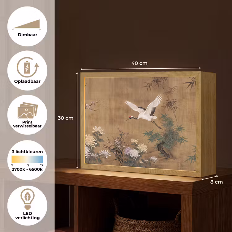 Oosters - Elegant - Kleurrijk Light Box met batterij (Wandlamp) middel -USP_websiteoverzichtNL
