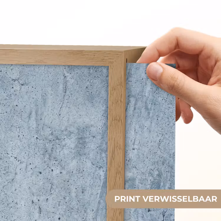 Oppervlak - Ruw - Abstract - Modern - Grijs Light Box met batterij (Wandlamp) middel -USP_websiteprintNL