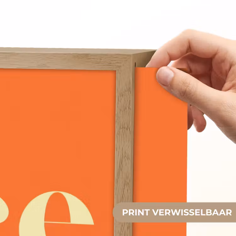 Oranje - Gebroken wit - Nice Light Box met batterij (Wandlamp) middel -USP_websiteprintNL