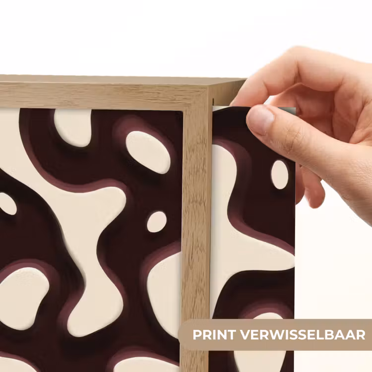 Organisch - Krachtig - Bruin Light Box met batterij (Wandlamp) middel 907 -USP_websiteprintNL