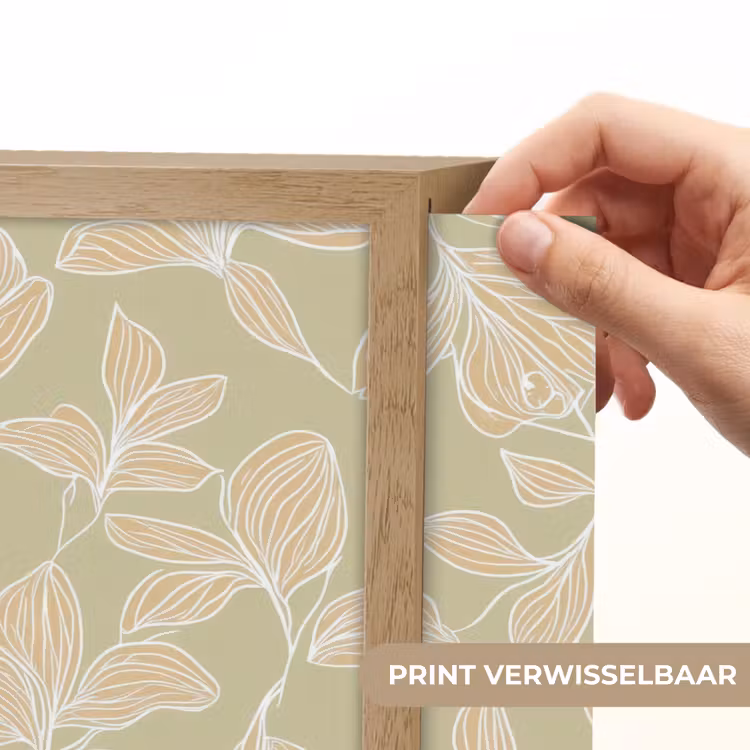 Organisch - Subtiel - Groen Light Box met batterij (Wandlamp) middel 907 -USP_websiteprintNL
