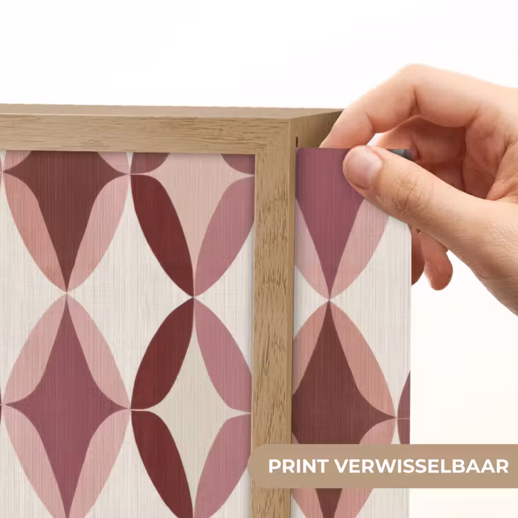 Ovaal - Textuur - Roze Light Box met batterij (Wandlamp) middel 907 -USP_websiteprintNL