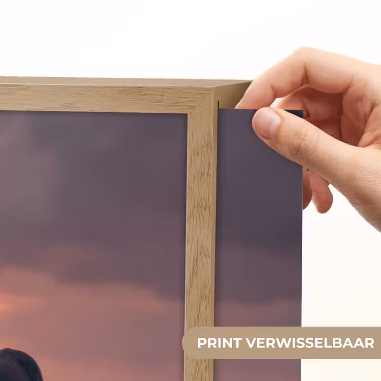 Paard - Wolken - Open veld Light Box met batterij (Wandlamp) middel -USP_websiteprintNL