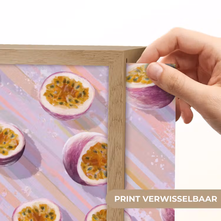 Passievrucht - Tropisch - Paars Light Box met batterij (Wandlamp) middel 907 -USP_websiteprintNL