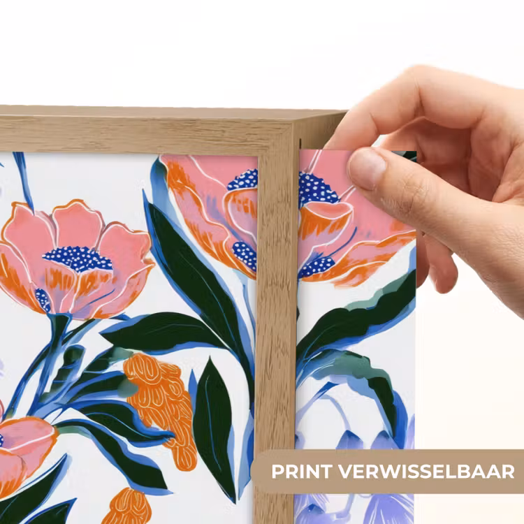 Patroon - Aquarel - Kleurrijk Light Box met batterij (Wandlamp) middel 907 -USP_websiteprintNL