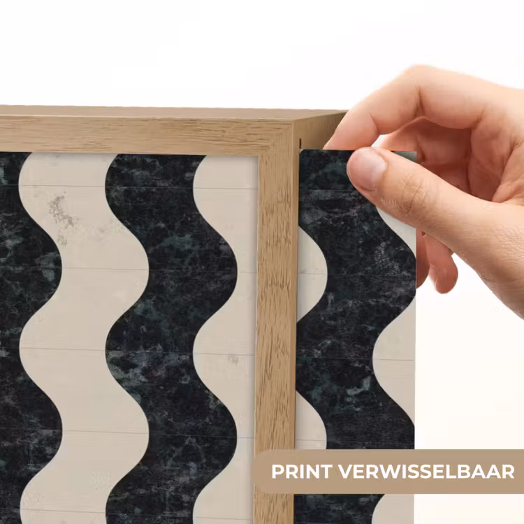 Patroon - Marmer - Groen - Cremé Light Box met batterij (Wandlamp) middel 907 -USP_websiteprintNL