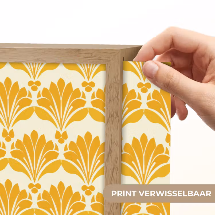 Patroon - Motief - Geel Light Box met batterij (Wandlamp) middel 907 -USP_websiteprintNL