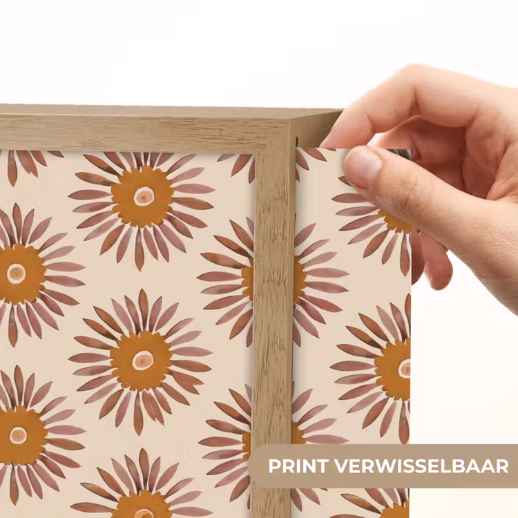 Patroon - Retro - Bruin Light Box met batterij (Wandlamp) middel 907 -USP_websiteprintNL
