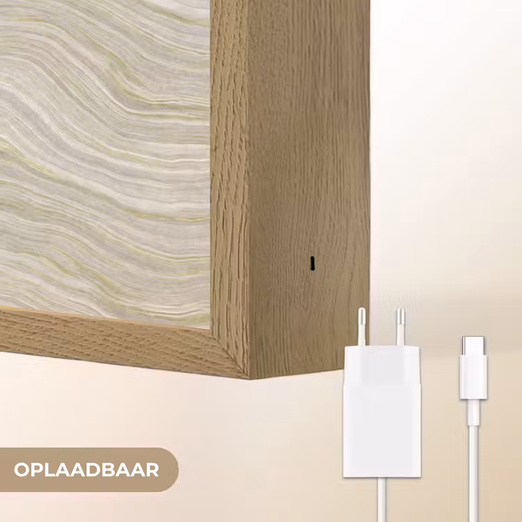 Patroon - Sereen - Groen Light Box met batterij (Wandlamp) middel 907 -USP_websiteoplaadbaarNL