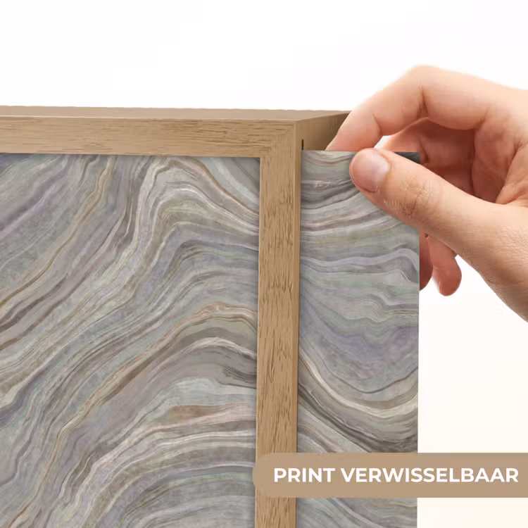 Patroon - Sereen - Paars - Groen Light Box met batterij (Wandlamp) middel 907 -USP_websiteprintNL