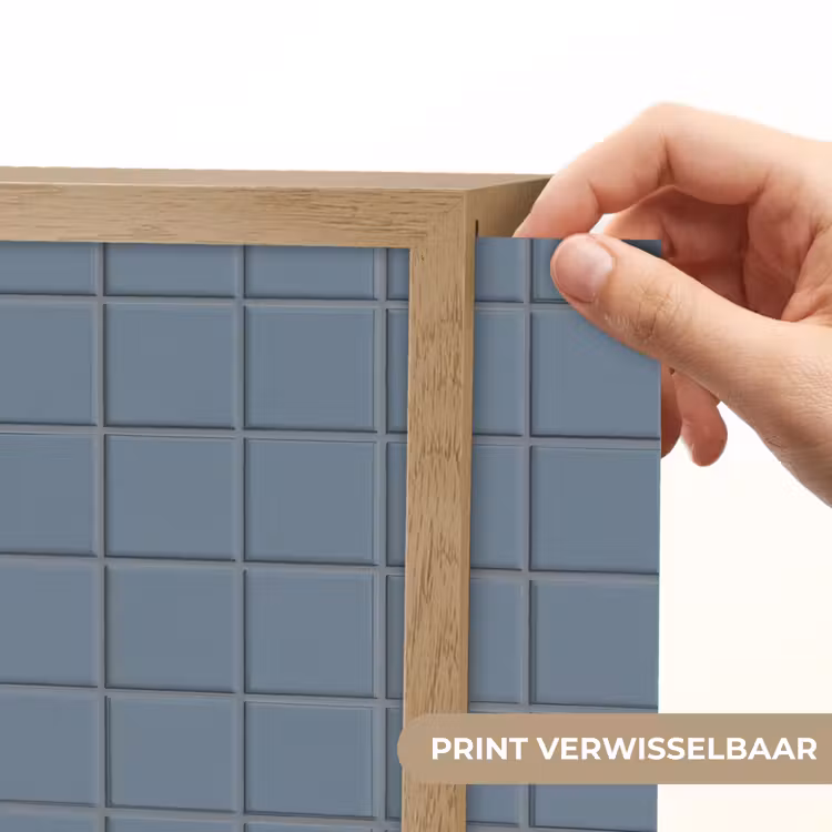 Patroon - Tegel - Blauwgrijs Light Box met batterij (Wandlamp) middel 907 -USP_websiteprintNL