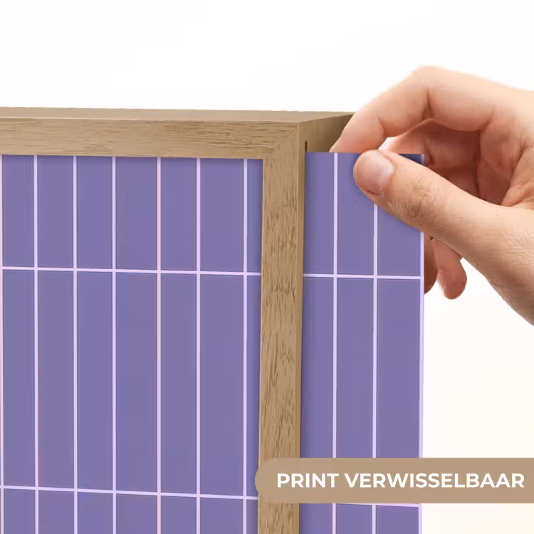 Patroon - Tegel - Lila Light Box met batterij (Wandlamp) middel 907 -USP_websiteprintNL